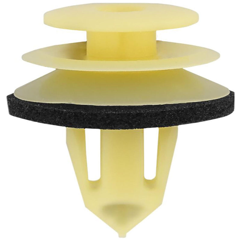 9.5mmx13mm Yellow Nylon Retainer with Sealer Garnish, 18mm Head