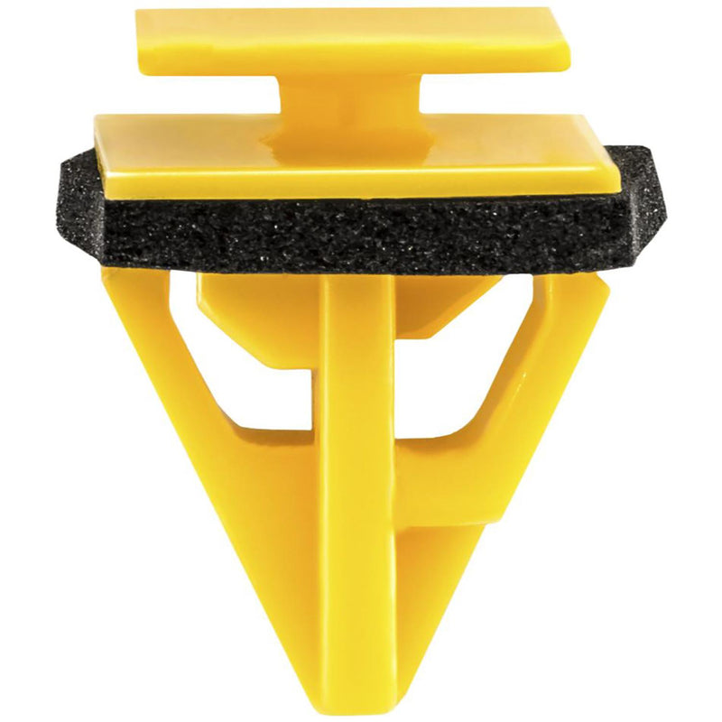 14.5mmx9mm Yellow Nylon Molding Clip with Sealer Trunk Side Trim