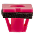 11.5mmx9mm Pink Nylon Molding Clip with Sealer Side Garnish, 13mmx16mm Head