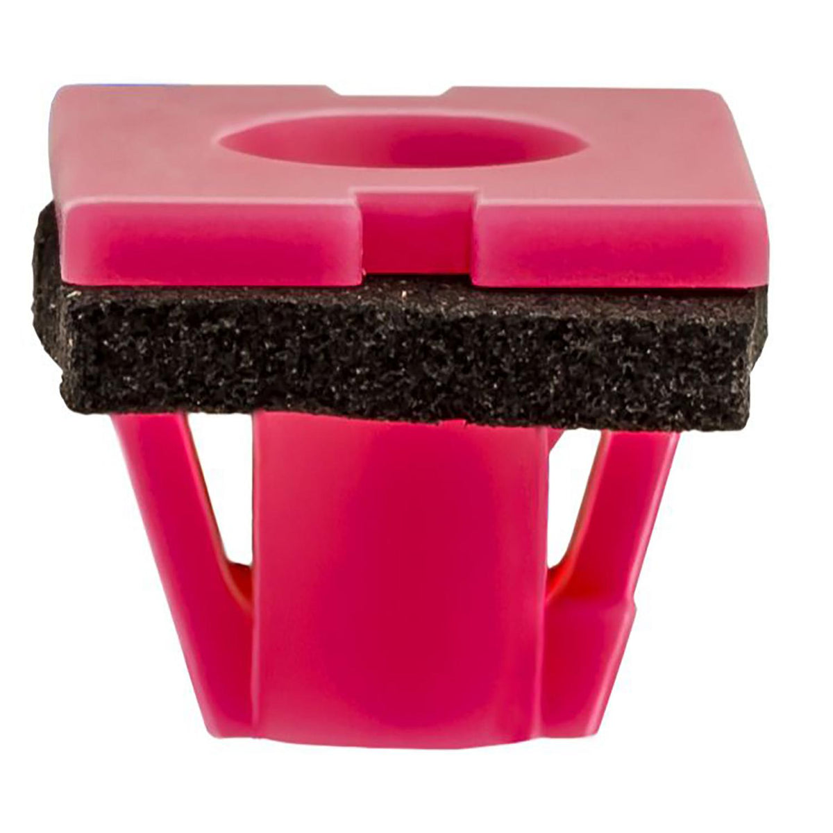 11.5mmx9mm Pink Nylon Molding Clip with Sealer Side Garnish, 13mmx16mm Head