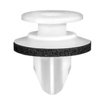10.8mmx14mm White Nylon Molding Retainer with Sealer, 18.5mm Head