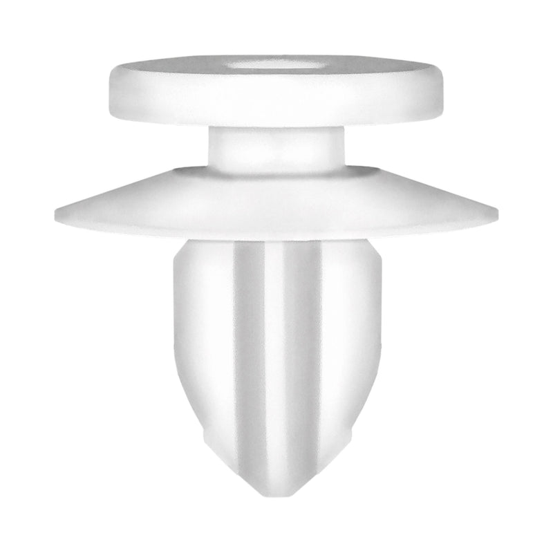 8mmx10mm White Nylon Molding Retainer, 16mm Head