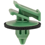 12mm Green Nylon Molding Clip with Sealer, 18mm Head