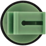 12mm Green Nylon Molding Clip with Sealer, 18mm Head