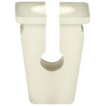 M4.8 White Nylon Trim Screw Grommet, 9.5mmx9.5mm Head