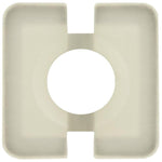 M4.8 White Nylon Trim Screw Grommet, 9.5mmx9.5mm Head