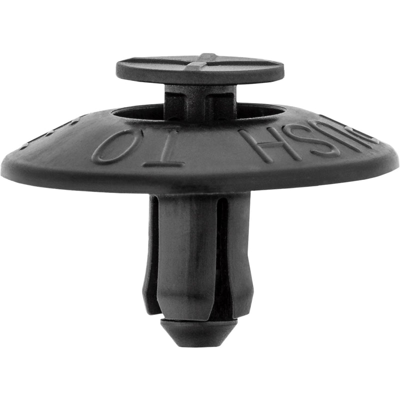 6.5mmx11mm Black Nylon Push-Type Retainer, 25mm Head