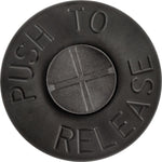 6.5mmx11mm Black Nylon Push-Type Retainer, 25mm Head