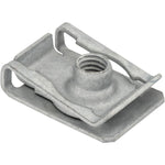 M6-1.0 Extruded U-Type Nut, Panel 0.5mm-4.00mm, Magni-554 Silver