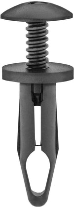 6mmx20mm Black Nylon Push-Type Retainer, 11mm Head