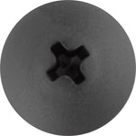 6mmx20mm Black Nylon Push-Type Retainer, 11mm Head
