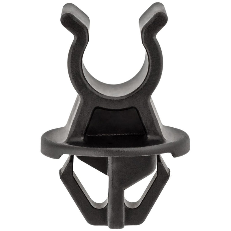 8mmx10mm Black Nylon Hood Prop Rod Clip, 18mm Head
