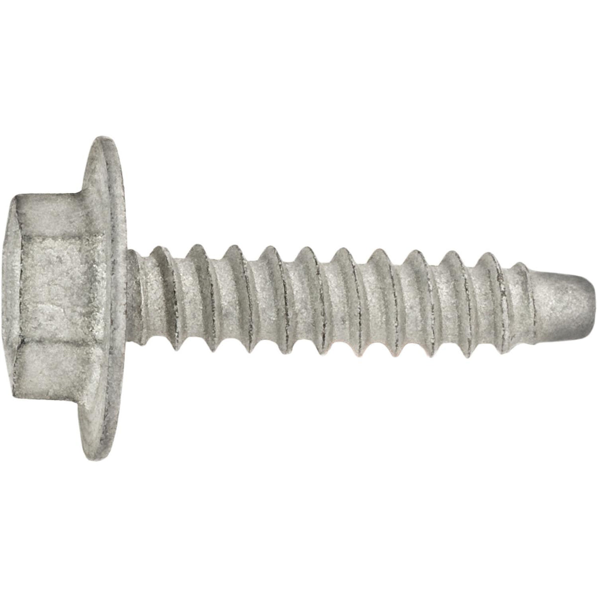M4.2-1.41x19mm Hex Head Washer Tapping Screw, 12.5mm Washer, Zinc Organic