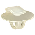 6mmx4.5mm White Nylon Specialty Weatherstrip Retainer, 12mm Head