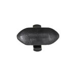 6.5mmx7mm Black Nylon Specialty Weatherstrip Retainer, 4mmx10mm Head