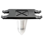 7.4mmx15mm Black & White Nylon Molding Clip Specialty Retainer, 12mm Head