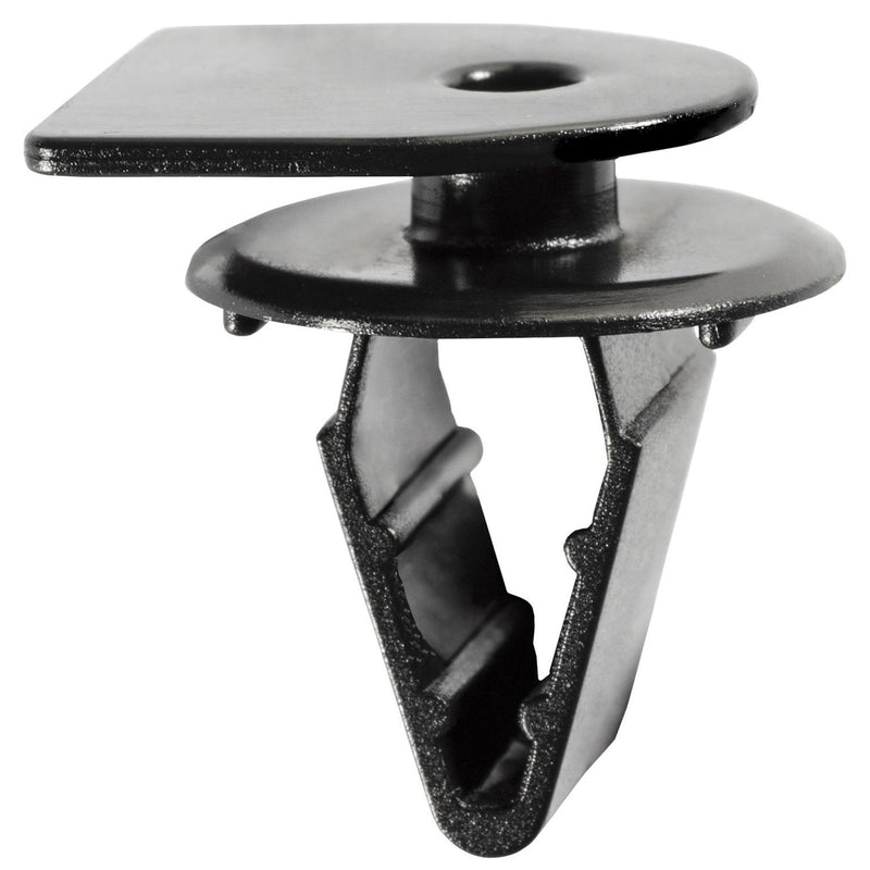8mmx10mmx13mm Black Nylon Retaining Clip Specialty Cowl Vent Retainer, 16mm Head