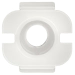 8mmx10mmx8mm White Nylon Specialty Molding Trim Retainer, 8mmx10mm Head