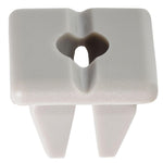 M4.8 Gray Nylon Specialty Bumper Screw Grommet, 12mmx12mm Head