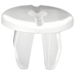 M3.5 White Nylon Specialty License Plate Grommet, 12mm Head