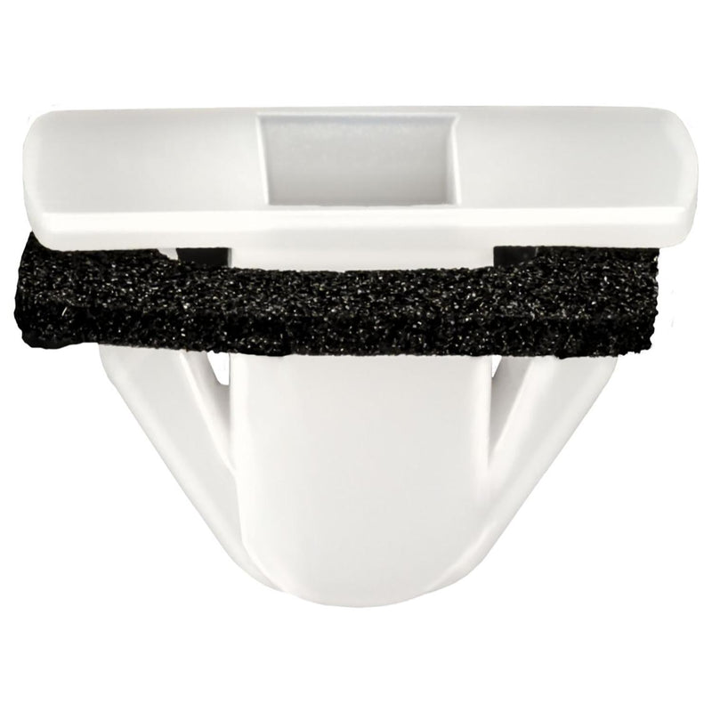 5mmx11mmx9mm White Nylon Molding Clip Specialty Retainer with Sealer, 5mmx14mm Head