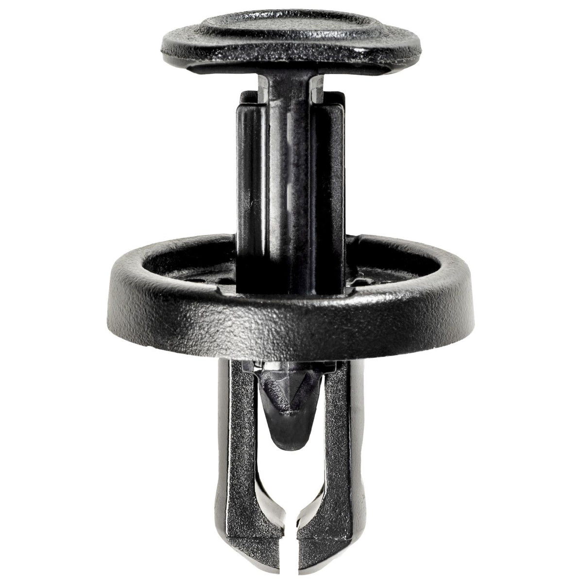 9mmx15mm Black Nylon Push-Type Specialty Retainer, 22mm Head