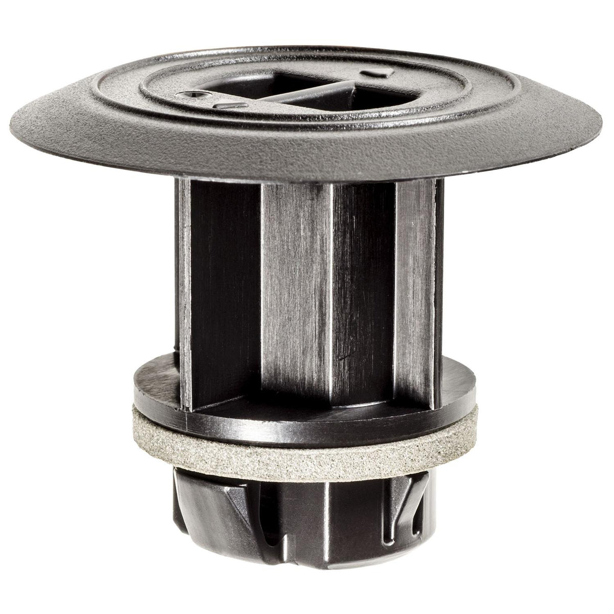 22mmx35mm Black Nylon Specialty Rocker Molding Retainer with Sealer, 47mm Head
