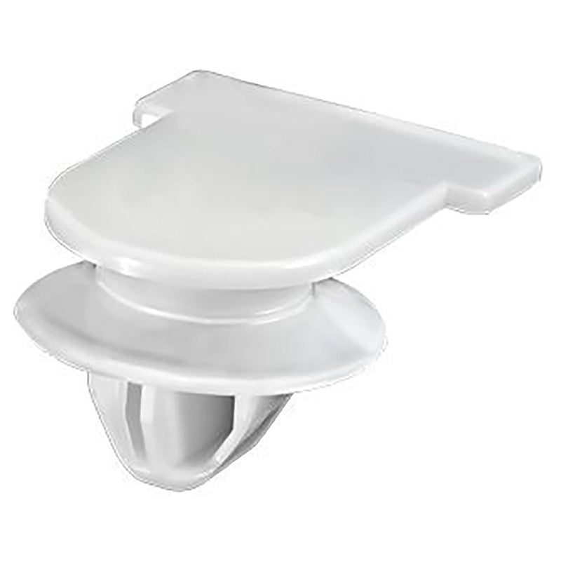 8mmx11mmx9mm White Nylon Specialty Headliner Retainer, 17mm Head
