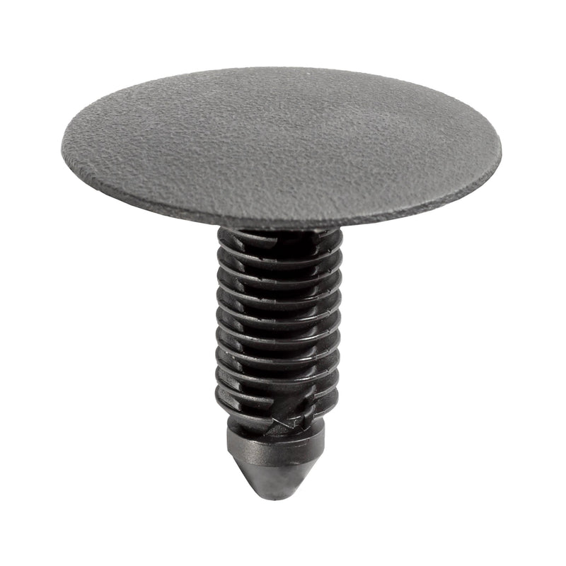 6.5mmx21mm Black Nylon Specialty Headliner Retainer, 25mm Head