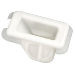 10mmx18mm White Nylon Specialty Headlamp Mounting Grommet, 16mmx23mm Head