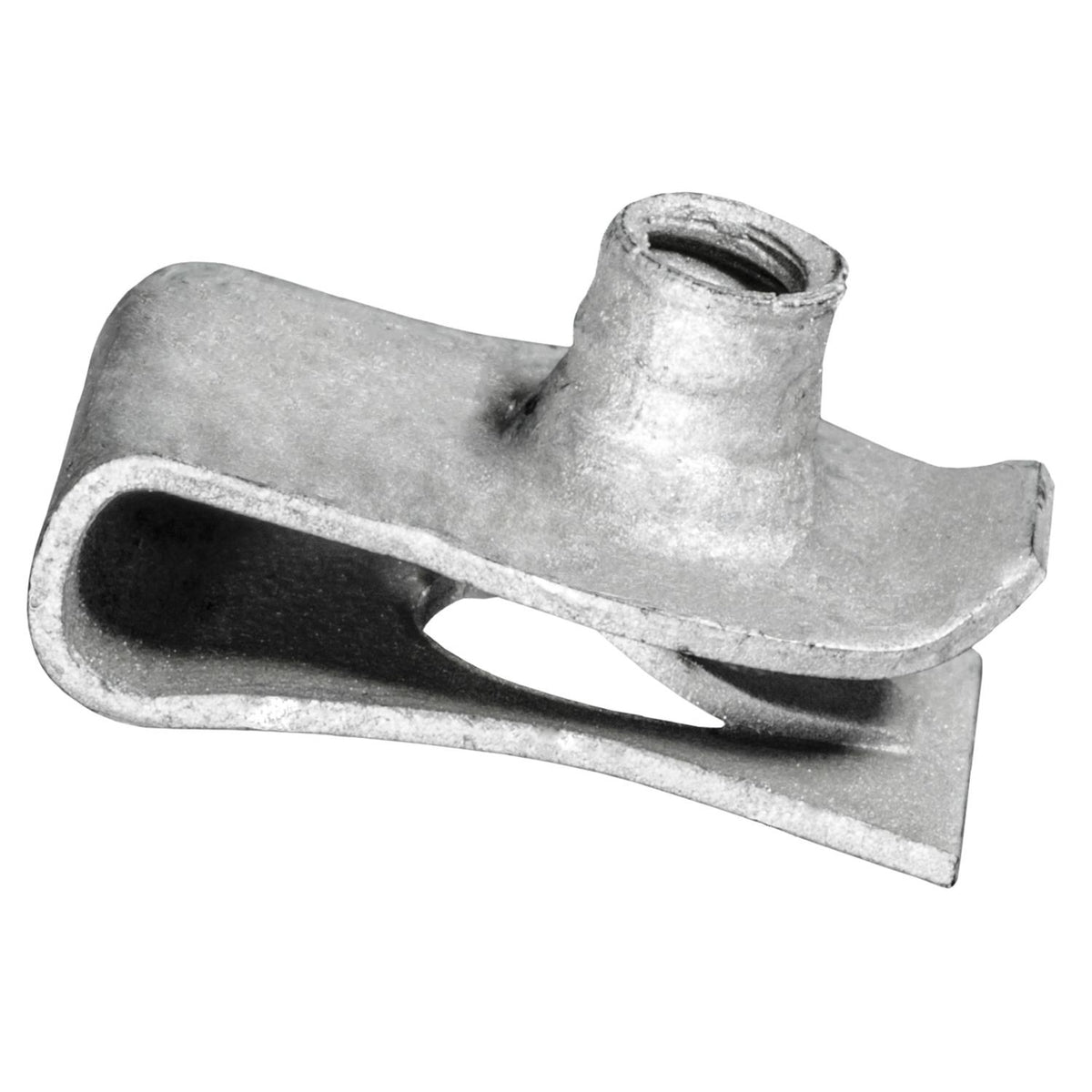 M4.8-1.61 Extruded U-Nut Screw Lock, Panel 0.61mm-3.8mm, Zinc Organic