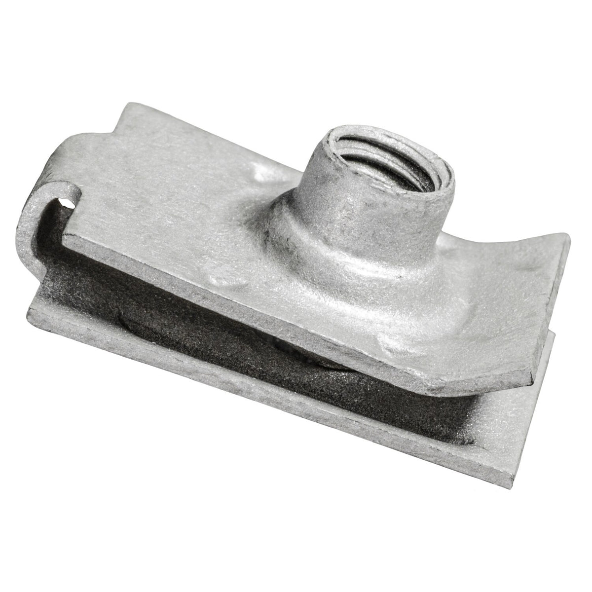 M6-1.0 Extruded U-Nut, Panel 0.70mm-2.0mm, Zinc Organic