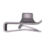 M6-1.0 Silver Metric Extruded U-Nut, Panel .80mm-4.0mm (.030-.160)", Zinc Organic