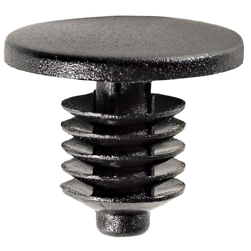 5.5mmx8mm Black Nylon Door Seal Retainer, 10.6mm Head