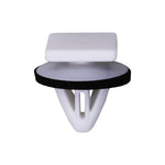 10mmx12.5mm White Nylon Molding Clip with Sealer, 16mm Head