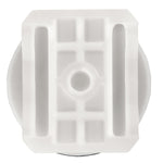 11mmx12mm White Nylon Molding Clip with Sealer Specialty Retainer, 18mm Head