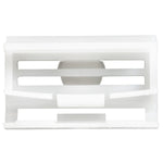 11mmx32mm White Nylon Molding Clip Rocker Panel