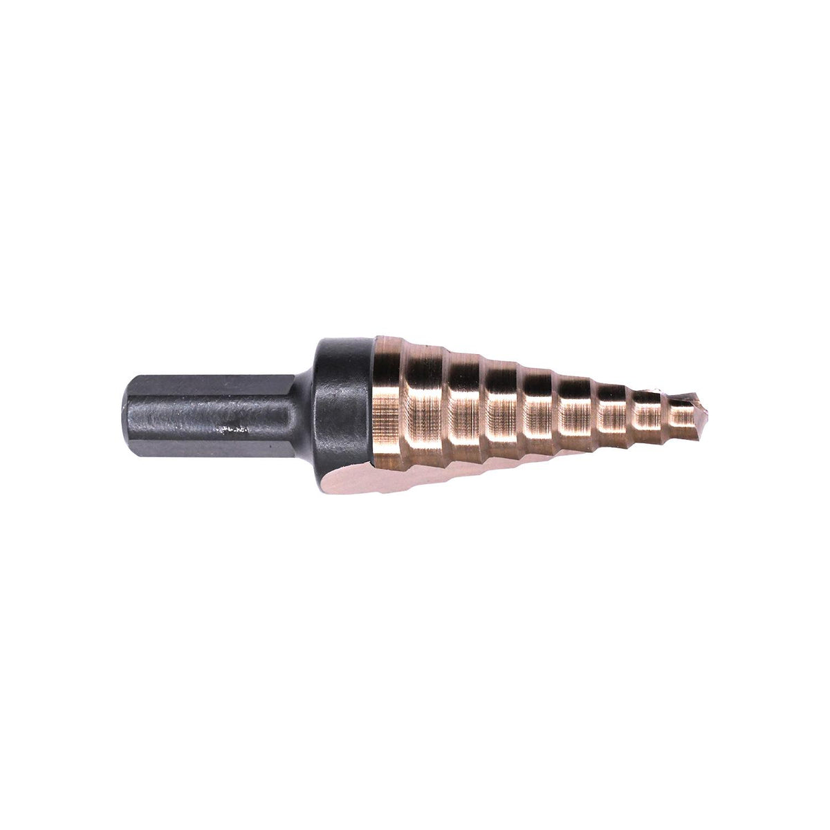 1/4" Step Drill Bit with Flats, Gold Oxide, 3/4"