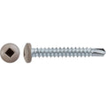 #6x1" Square Pan Head Self-Drilling Tek Tan Painted RV Screws, Teks, Zinc