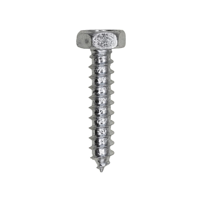 #14x1-1/4" Indented Hex Head Tapping Screw, Type A/AB, Zinc Chromate