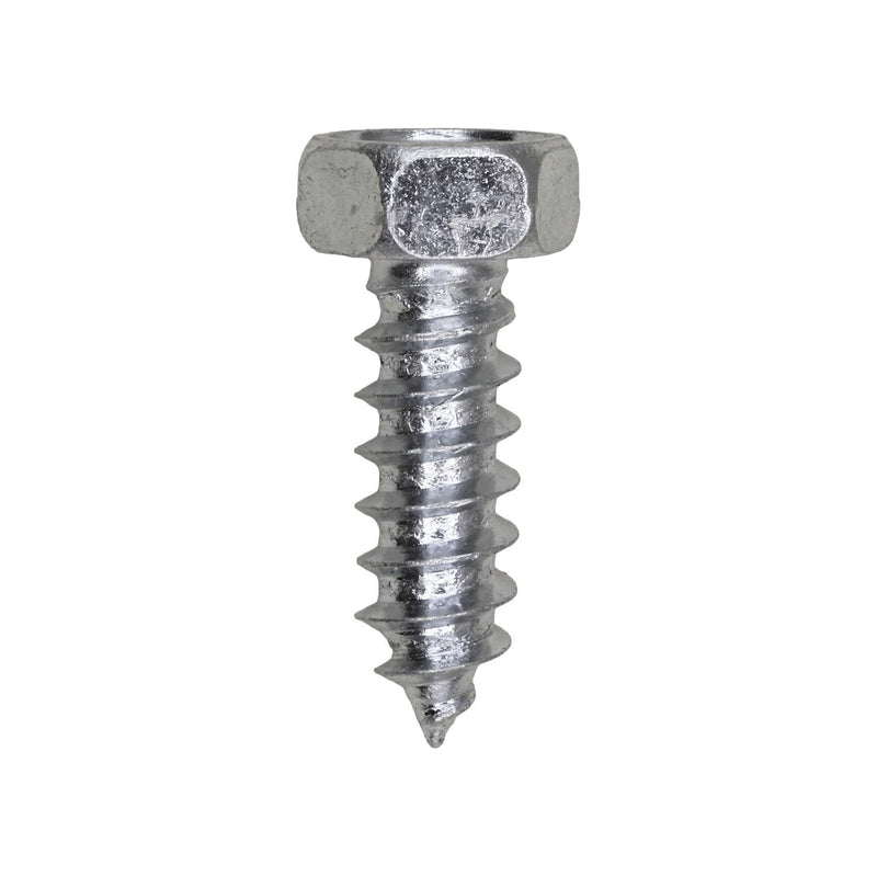 5/16"x1" Indented Hex Head Tapping Screw, Type A/AB, Zinc Chromate