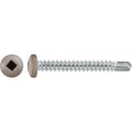 #10x1-1/2" Square Pan Head Self-Drilling Tek Tan Painted RV Screws, Teks, Zinc