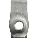 M8-1.25 Metric Extruded U-Nut, Panel 0.80mm-4.00mm, Zinc, 21mm Ctr Hole Edge