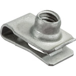 M8-1.25 Metric Extruded U-Nut, Panel 0.80mm-4.00mm, Zinc, Locking Thread