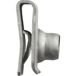 M8-1.25 Metric Extruded U-Nut, Panel 0.80mm-4.00mm, Zinc, Locking Thread