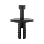7mmx15mm Black Nylon Push-Type Retainer, 19.5mm Head