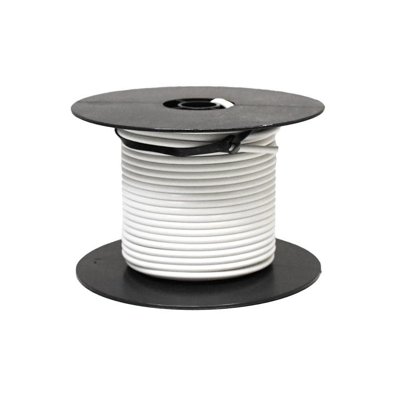 White Primary Wire 10 Gauge, 0.175" OD