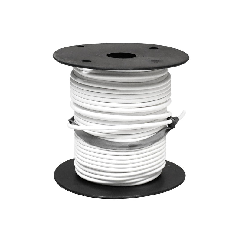 White Primary Sxl Wire 18 Gauge, 0.108" OD