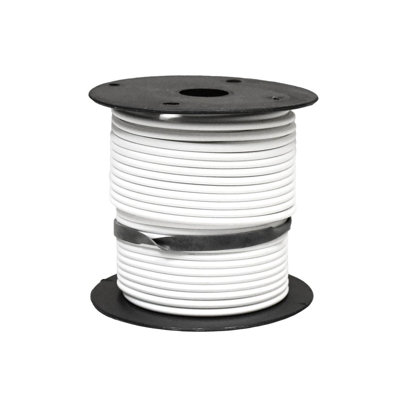 White Primary Sxl Wire 16 Gauge, 0.121" OD
