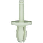 7mmx14mm White Nylon Push-Type Window Regulator Retainer, 16mm Head